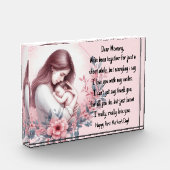 De eerste Moederdag-letter van een baby Fotoblokken (Links)