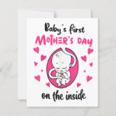 De eerste Moederdag van de baby aan de binnenkant (Achterkant)