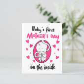 De eerste Moederdag van de baby aan de binnenkant (Staand voorkant)