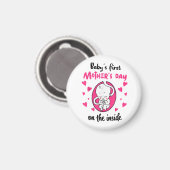 De eerste moederdag van de baby van binnen magneet (Voorkant / Achterkant)