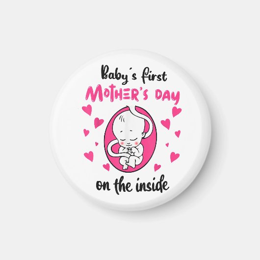 De eerste moederdag van de baby van binnen magneet (Voorkant)