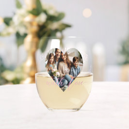 De eerste moeders als oma | Aangepaste foto Wijnglas Zonder Voet