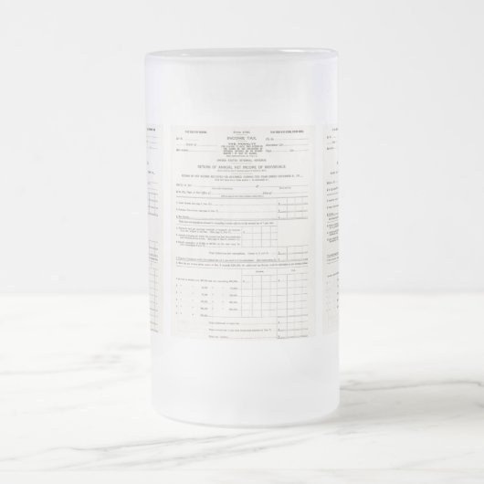 De eerste Mok van de Amerikaanse inkomstenbelastin (Center)