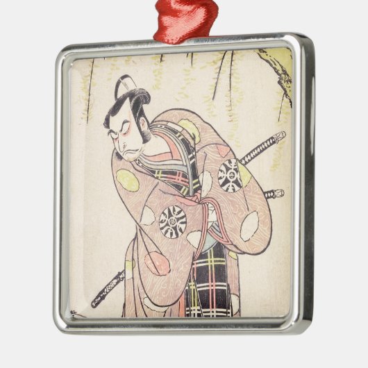 De eerste Nakamura Nakazo als een Samurai Metalen Ornament (Links)