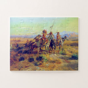 De eerste natiemodel remt de scène van CM Russell Legpuzzel