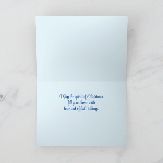 De eerste Noel Christelijke kerst Kaart (Binnen)