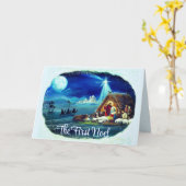 De eerste Noel Christelijke kerst Kaart (Gele Bloem)