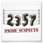 De eerste nummerverdachten foto afdruk (Voorkant)