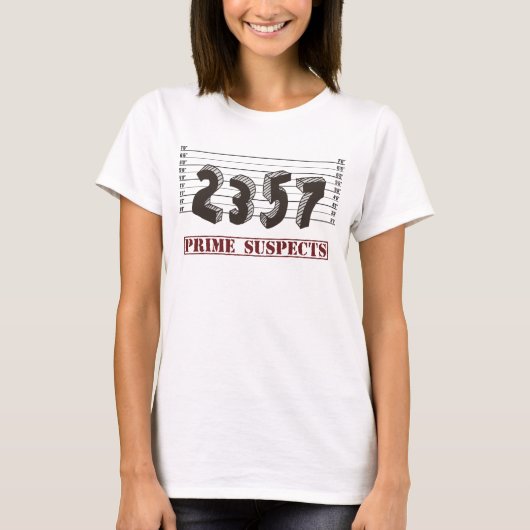 De eerste nummerverdachten t-shirt (Voorkant)