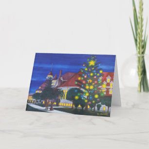 De Eerste OpenluchtKerstboom 1904 van de wereld Feestdagen Kaart