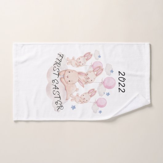 De eerste paaskussen van de baby bad handdoek (Handdoek)