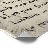 De eerste pagina van Beowulf Print (Hoek)