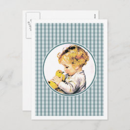 De eerste Pasen van de baby.  Baby Briefkaarten