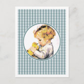 De eerste Pasen van de baby.  Baby Briefkaarten (Voorkant)