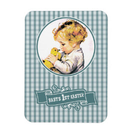 De eerste Pasen van de baby.  babyjongen Magneet