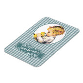 De eerste Pasen van de baby.  babyjongen Magneet (Linkerzijde)