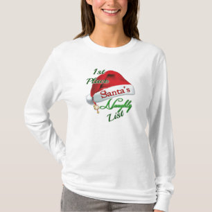 De eerste plaats T-Shirt van de Naughty Lijst van