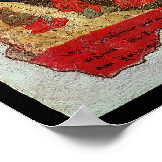 De eerste preek van Boeddha Poster (Hoek)