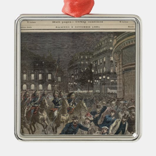 De eerste prestatie van 'Lohengrin' Metalen Ornament (Voorkant)