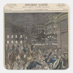 De eerste prestatie van 'Lohengrin' Vierkante Sticker