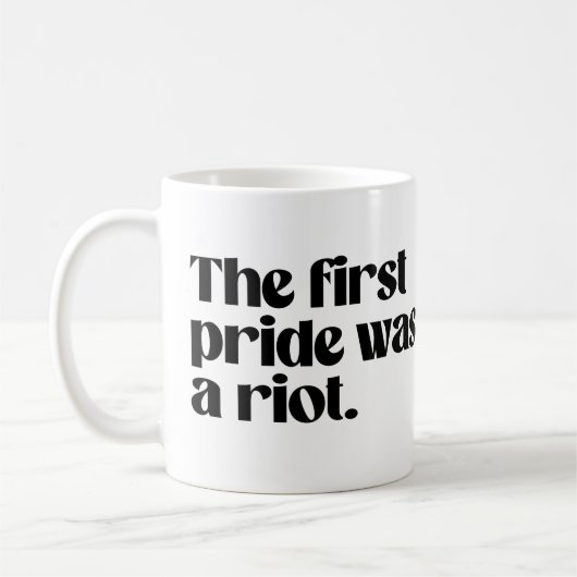 De eerste pride was een rel koffiemok (Links)