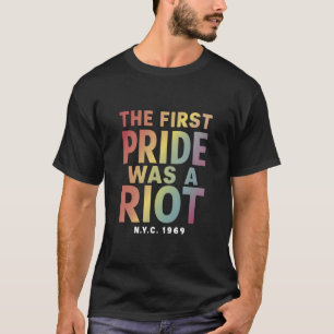 De Eerste Pride Was Een Rel LGBT Gay Ally Regenboo T-shirt