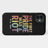De Eerste Pride Was Een Rel LGBT Gay Bondgenoot Re Case-Mate iPhone Case (Achterkant (horizontaal))