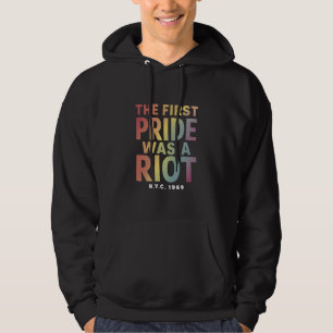 De Eerste Pride Was Een Rel LGBT Gay Bondgenoot Re Hoodie