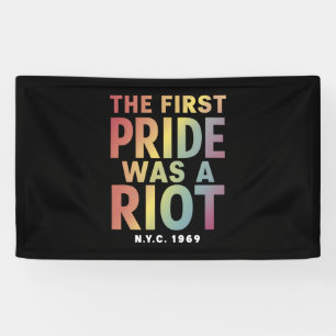 De Eerste Pride Was Een Rel LGBT Gay Bondgenoot Re Spandoek