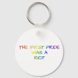 De eerste Pride was een rellen – LGBTQ+-ontwerp Sleutelhanger