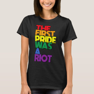 De eerste pride was een Riot Gay Pride Rainbow Lgb T-shirt