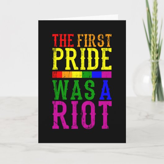 DE EERSTE PRIJS WAS EEN GROOT LGBT Pride Month LGB Kaart (Voorkant)