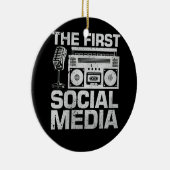 De eerste radio van de sociale media radioamateur keramisch ornament (Rechts)