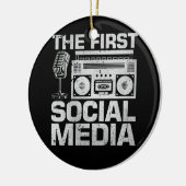 De eerste radio van de sociale media radioamateur keramisch ornament (Links)