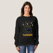 De eerste Ramadan Cool Islamic Fasting Girl & B Trui (Voorkant volledig)