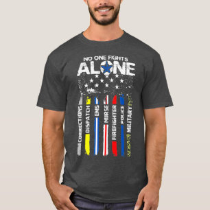 De eerste reactie op de Amerikaanse Thin Line Poli T-shirt