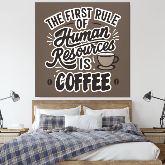 De eerste regel van het menselijk potentieel is ko canvas afdruk (Insitu (Slaapkamer))