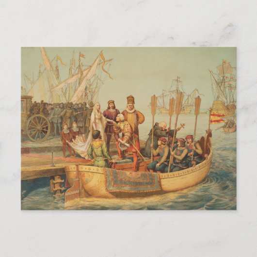 De eerste reis briefkaart (Voorkant)