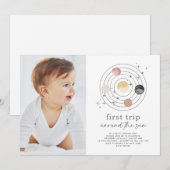 De eerste reis rond de de ruimtefoto van de zon no kaart (Voorkant / Achterkant)