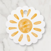 De eerste reis rond de eerste zondag van de Favor  Bedankjes Labels (Achterkant)