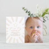 De eerste reis rond de foto van de zon Boho op 1 o Kaart (Staand voorkant)