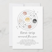 De eerste reis rond de ruimte van de zon nodigt de kaart (Voorkant)