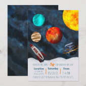 De eerste reis rond de ruimtegroomjes van de Zon Kaart (Voorkant / Achterkant)