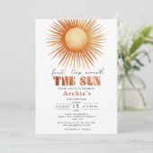 De eerste reis rond de Sun Boho Kaart (Staand voorkant)