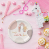 De eerste reis rond de Sun Boho Papieren Bordje (Feest)