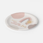 De eerste reis rond de Sun Boho Papieren Bordje (Gekanteld)