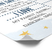 De eerste reis rond de Sun Navy Boy Birthday Stats Poster (Hoek)