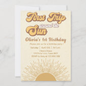 De eerste reis rond de zondag uitnodiging (Voorkant)