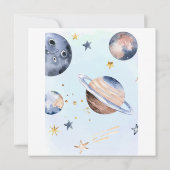 De eerste reis rond de zondag uitnodiging (Achterkant)