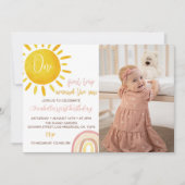 De eerste reis rond de zondag uitnodiging (Voorkant)